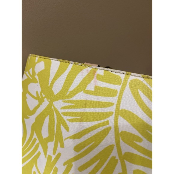 Used Kate Spade NewYork Yellow Grant Street Jules Grainy Vinyl Leather Tote - Picture 11 of 16